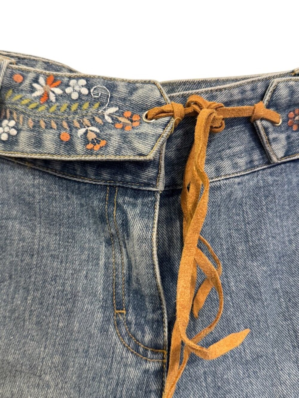 Genuine Sonoma Jean Company Petite Embroidered Wide Leg Jeans 12P - Picture 6 of 8